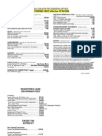 Real estate recording fees - State of Washington