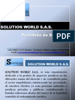 Portafolio de Servicios Solution World S.A.S Abogados Power Point