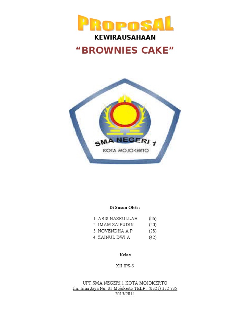 Proposal Wirausaha Brownies