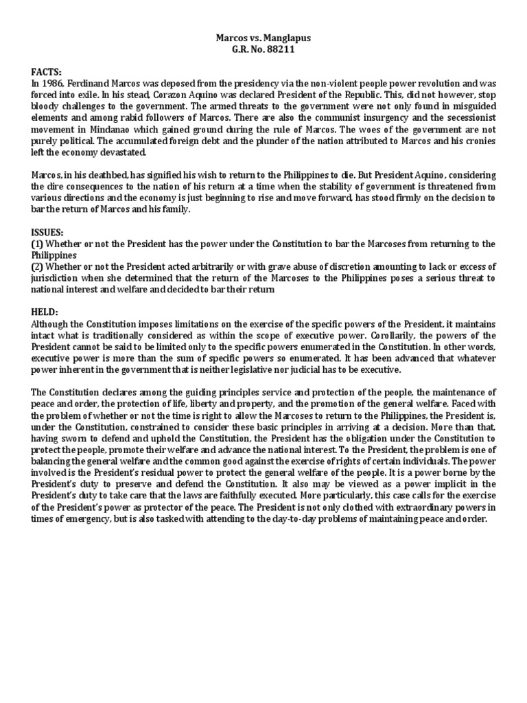 Executive Department Cases PDF Court Martial Arraignment