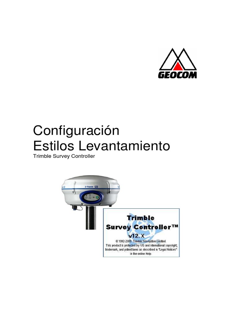 Configuracion Trimble Survey Controller - GEOCOM | PDF