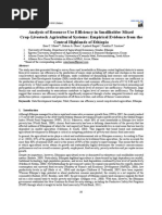 Download Analysis of Resource Use Efficiency in Smallholder Mixed Crop-Livestock Agricultural Systems Empirical Evidence from the Central Highlands of Ethiopia by Mussa EC SN175466785 doc pdf
