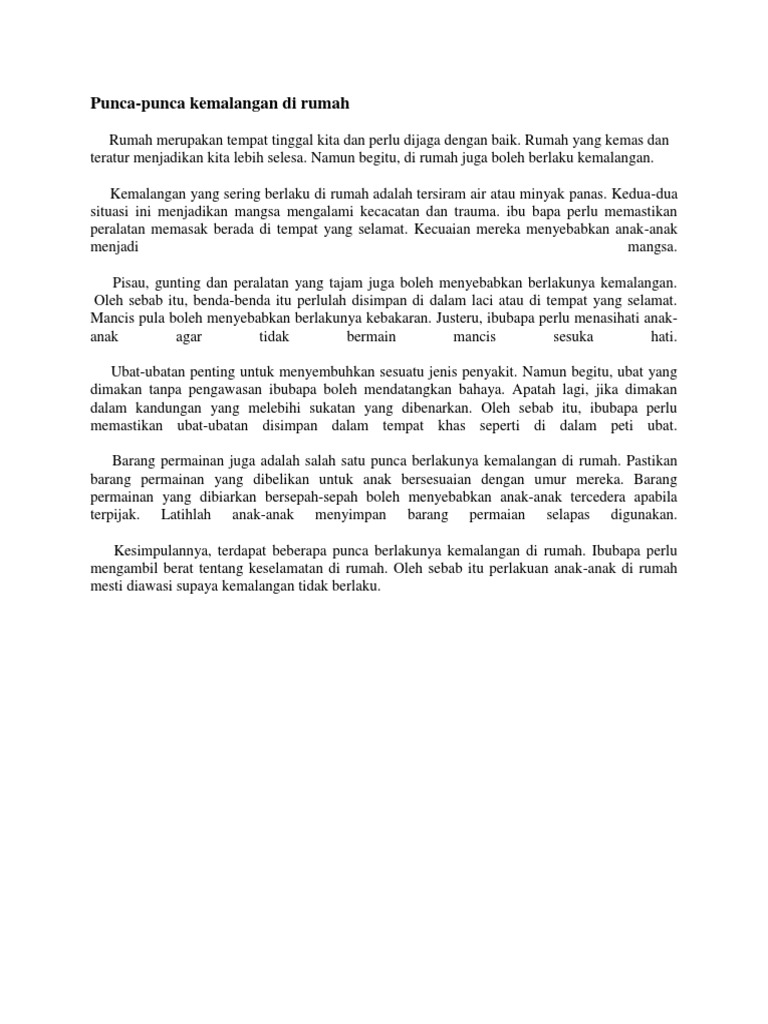 Kemalangan Di Rumah Pdf