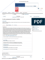 In Vitro Assessment of Embryo Viability