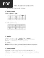 Mathematics SPM Chapter 6 Math Reasoning