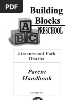 Building Blocks Preschool Parent Handbook