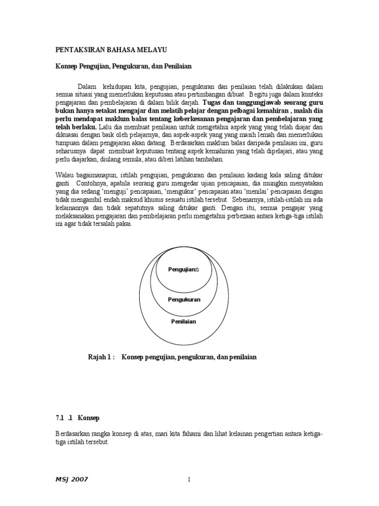 Konsep Pentaksiran Pdf