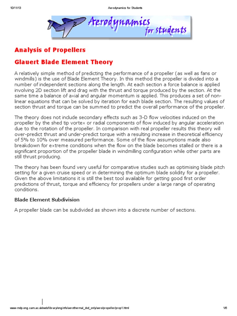 Aerodynamics For Students PDF Propeller Fluid Dynamics