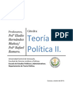 Teoría Política II.: Pol° Eladio Hernández Muñoz/ Polº Rafael Romero