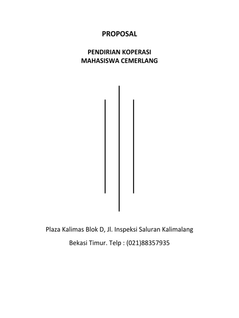 Proposal Pendirian Koperasi