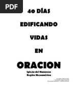 Guia de Oracion 40 Dias Edificando Vidas en Oracion