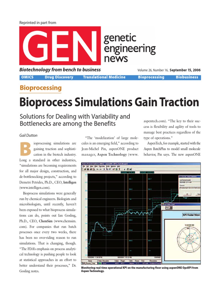Bioprocess Simulations in Biotechnology | PDF | Scheduling (Production ...