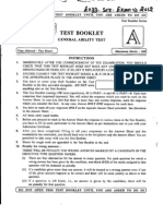 Ies Ese 2012 Question Paper General Ability
