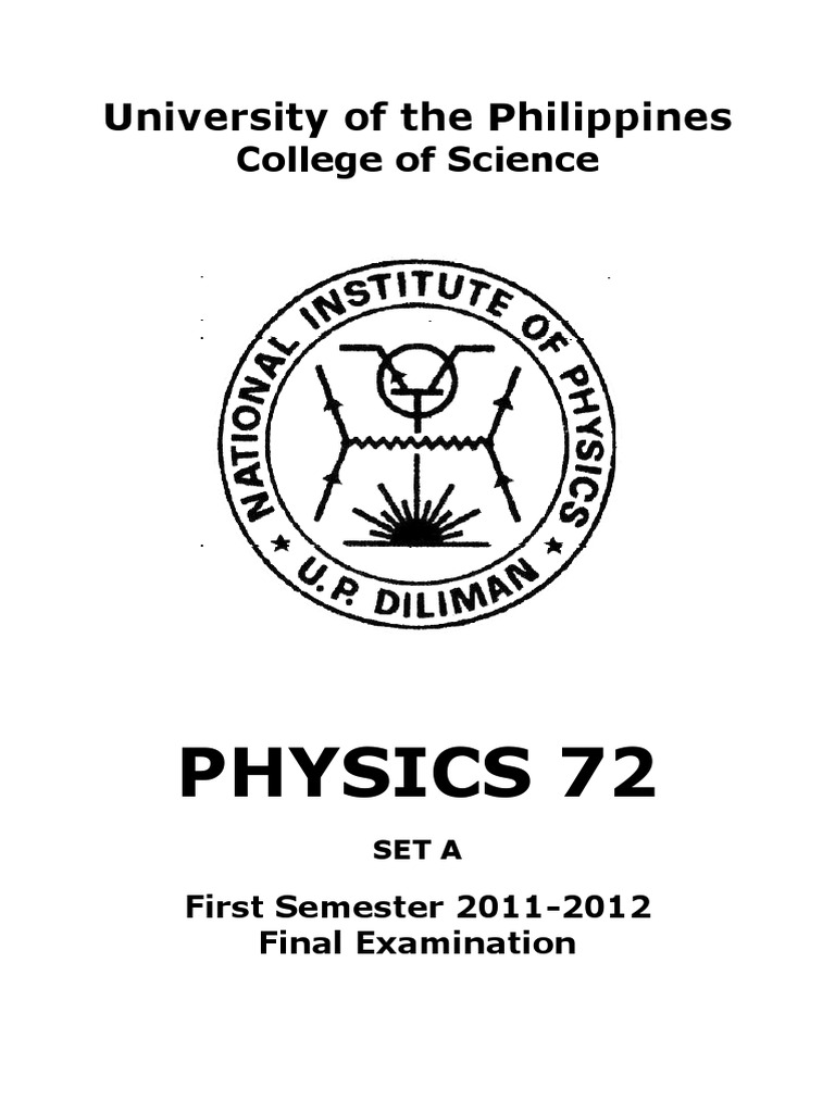 Physics 72 Final Exam Answer Key | PDF | Lens (Optics) | Capacitor