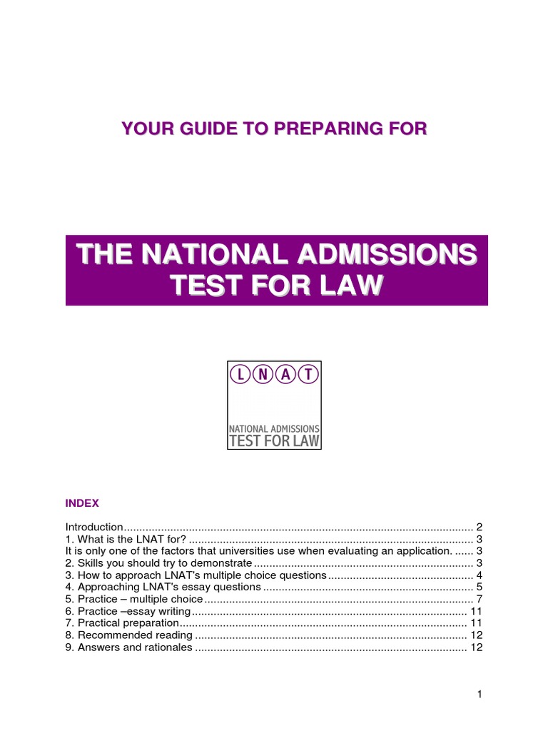 LNAT Preparation Guide | PDF | Career & Growth