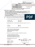 Control Engineering Exam Questions