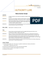 The Authority Lure: News Anchor Script