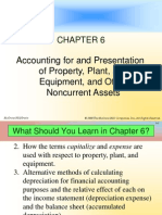 Accounting For and Presentation of Property, Plant, and Equipment, and Other Noncurrent Assets