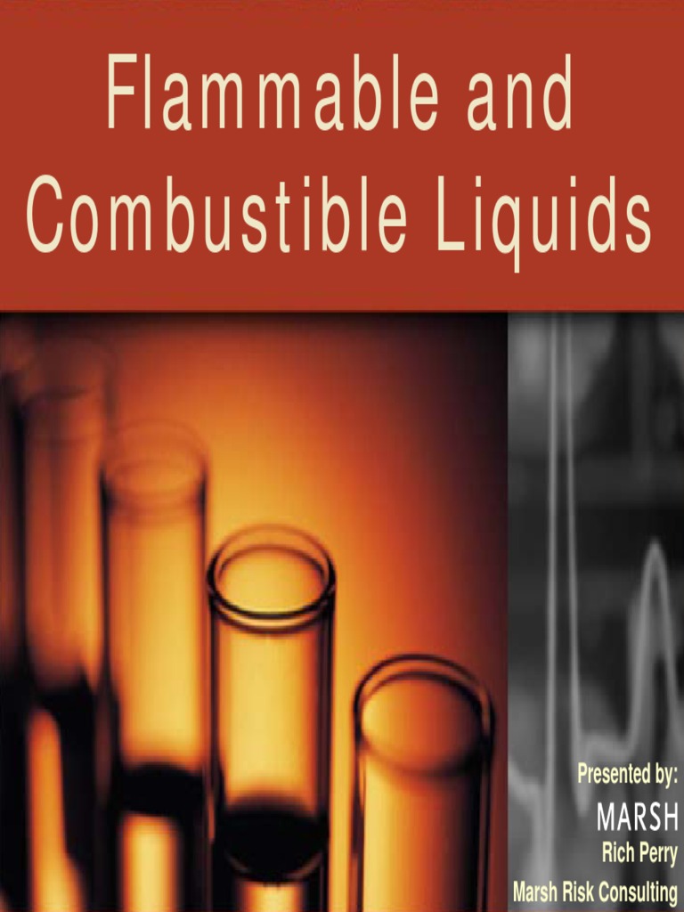 Flammable and Combustible Liquid PDF Flammability Combustion
