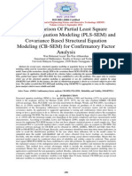 A Comparison of Partial Least Square Structural Equation Modeling (PLS-SEM) and Covariance Based Structural Equation Modeling (CB-SEM) For Confirmatory Factor Analysis