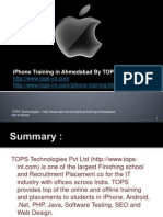 iPhone Training in Ahmedabad By TOPS Technologies