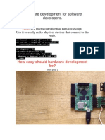 Hardware development for software developers made easy with Tessel, a JavaScript-programmable microcontroller