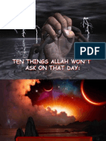 10 Things Allah Won't Ask On Judgment Day