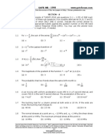 Mechanical Engg-1998 Gate Paper