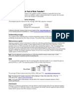 Topics Finite Re Test of Risk Transfer