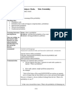 CLIL - Lesson Plan Probability