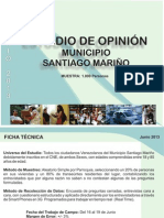 Estudio de Opinion Municipio Santiago Marino
