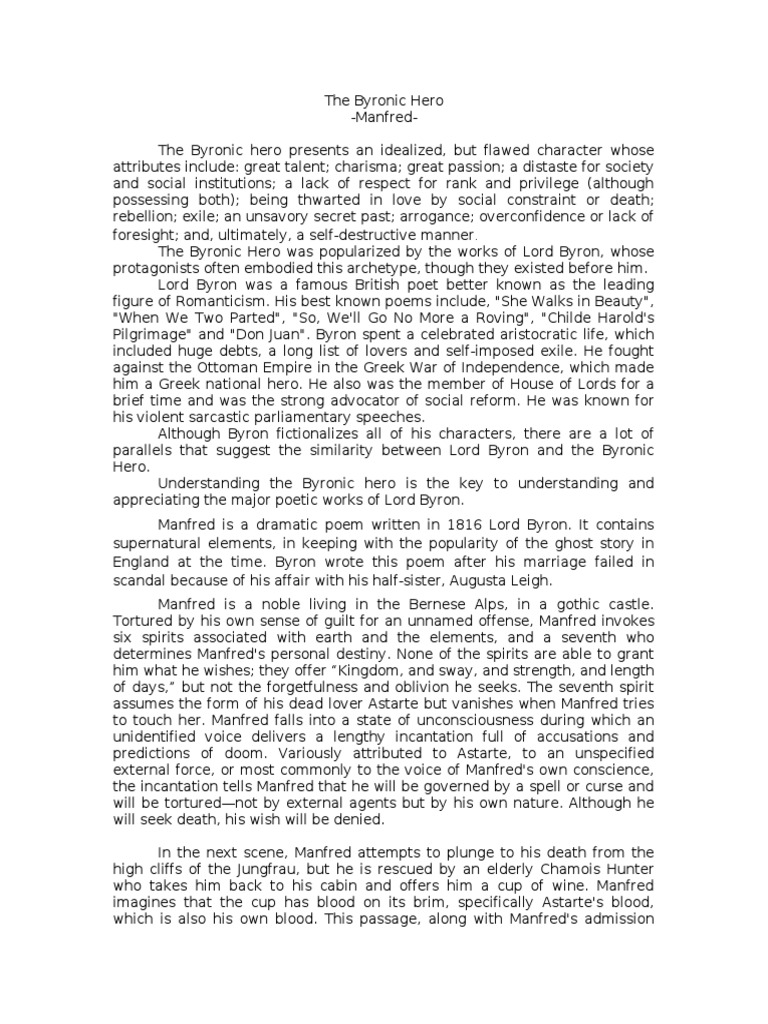 Lord byron research paper essay example image