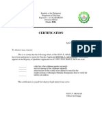 Certification RQA