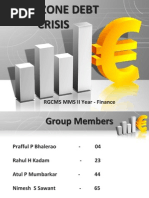 Euro Zone Debt Crisis: RGCMS MMS II Year - Finance