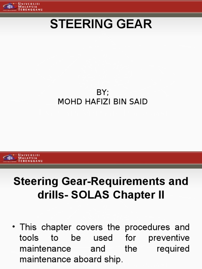 Steering Gear Steering Rudder