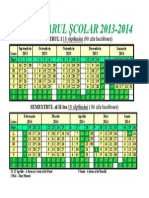 Calendar scolar 2013-2014