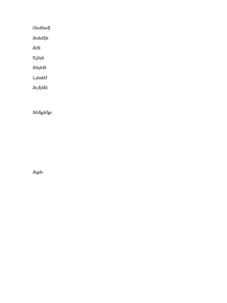 Ghsfdasf) Jkuhdfjk JKFD KJJHJK JKBJKFD LÇKNKLF JKÇFJDFD | PDF