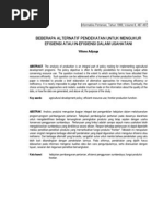 Download Beberapa Alter Nat If Pendekatan Untuk Mengukur Efisiensi Atau in-efisiensi Dalam Usahatani by vicianti1482 SN17557799 doc pdf