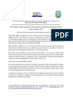 Nota de Prensa Nº 04 - 2012