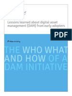 Lessons Learned About Digital Asset Management (DAM) From Early Adopters