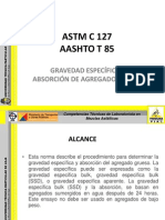 Gravedad Específica y Absorción Del Agregado Grueso - ASTM C127