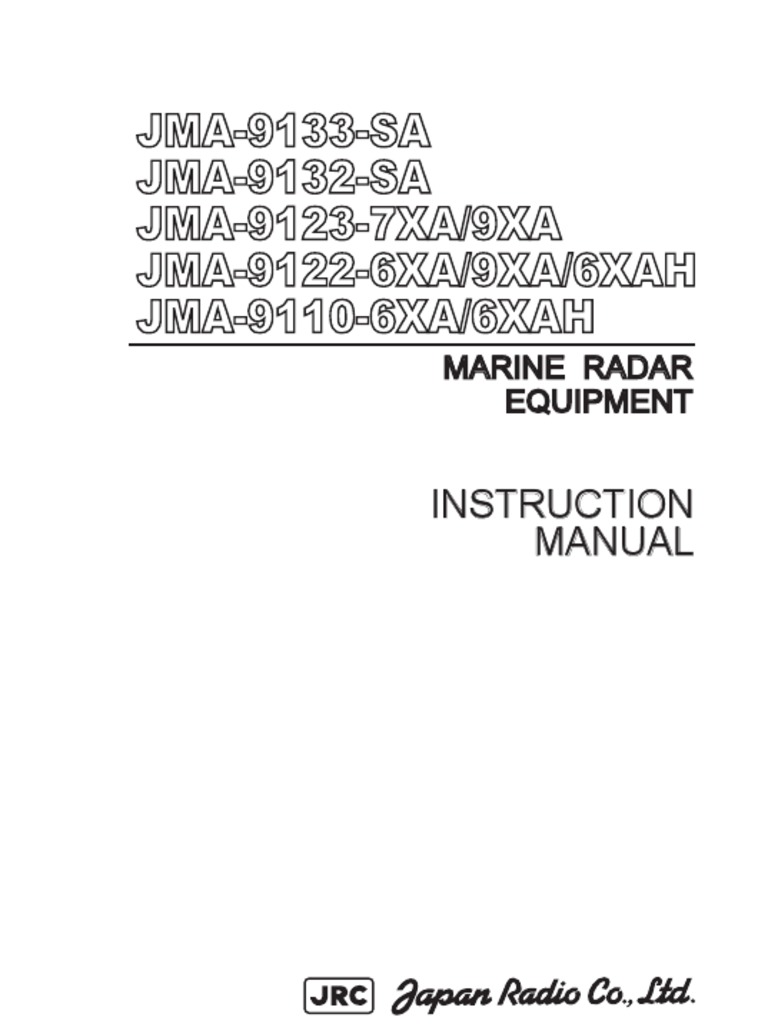 JMA-9100 Instruction Manual(2nd.) | Radar | Cardiopulmonary Resuscitation