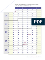 School Calendar 2013 2014 US Holiday Large