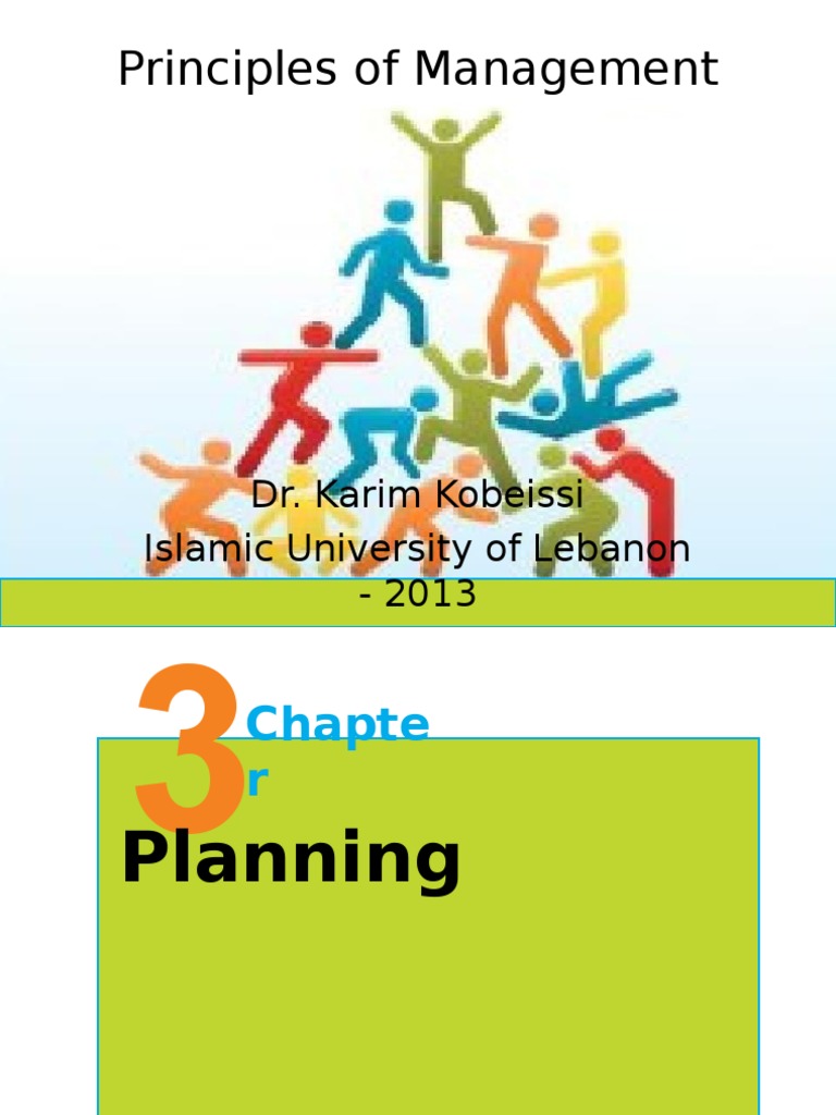 Principles of Management - Chapter 3 | PDF | Strategic Management | Goal