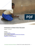 Syllabus: Introduction To Global Urban Education