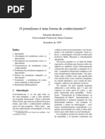 Meditsch Eduardo Jornalismo Conhecimento