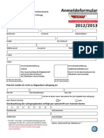 Dsv Au Su Anmeldeformular Lehrgaenge 2012 2013 Ausfuellbar