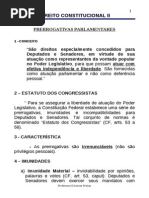 -Poder Legislativo - Imunidade Parlamentar