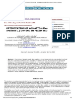 Brazilian Journal of Chemical Engineering - Optimization of Annatto (Bixa Orellana L