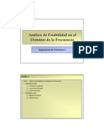 Tema 10 - Análisis de Estabilidad en El Dominio de La Frecuencia PDF